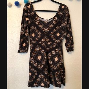 Charolette Russe Pattern Mini Dress
